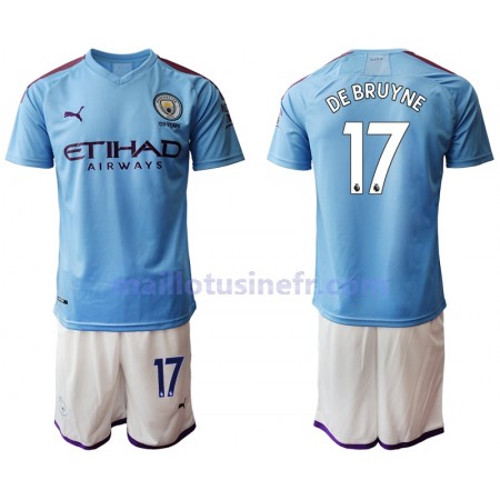 Maillot de Foot Manchester City DE BRUYNE 17 Domicile 2019-20 - Enfant